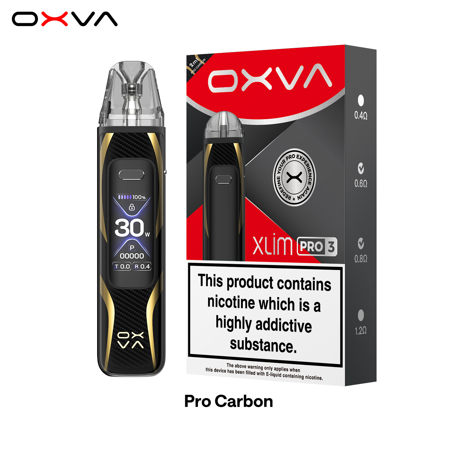 OXVA XLIM PRO 3 PRO CARBON